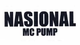 Trademark NASIONAL MCPUMP