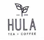 Trademark HULA TEA + COFFEE, EST. 2018 + Lukisan