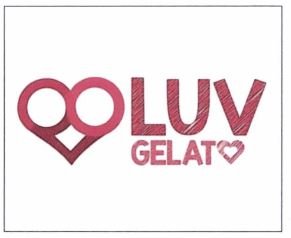 Trademark LUV GELATO + LOGO