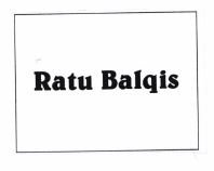 Trademark RATU BALQIS