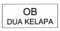 Trademark OB DUA KELAPA