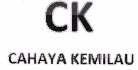 Trademark CK (CAHAYA KEMILAU)