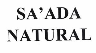 Trademark SA’ADA NATURAL