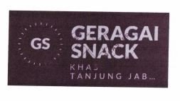 Trademark GS GERAGAI SNACK KHAS TANJUNG JAB... + Logo