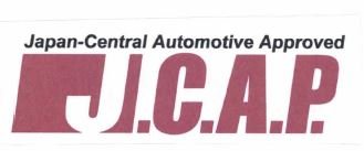 Trademark Japan-Central Automotive Approved J.C.A.P.