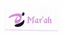 Trademark MAR'AH + LOGO