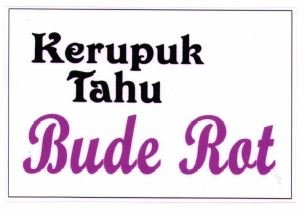 Trademark Kerupuk Tahu Bude Rot