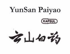 Trademark YunSan Paiyao Kapsul DAN HURUF KANJI