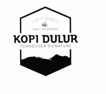 Trademark KOPI DULUR TJIANDJOER SIGNATURE