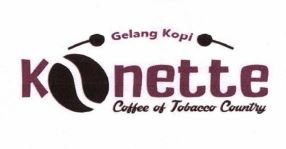 Trademark KONETTE + lukisan logo kopi