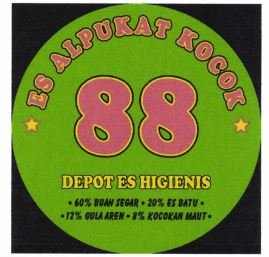 Trademark ES ALPUKAT KOCOK 88 + LOGO