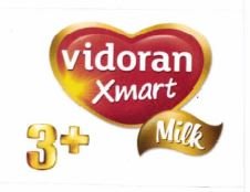 Trademark vidoran Xmart Milk 3+ & Logo