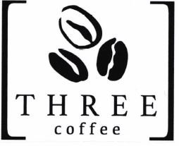 Trademark THREE COFFEE + lukisan