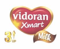 Trademark vidoran Xmart Milk 3↑ UP & Logo