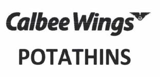 Trademark CALBEE WINGS POTATHINS dan Logo