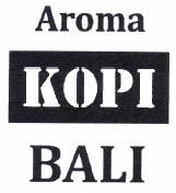 Trademark AROMA KOPI BALI