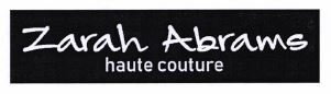 Trademark Zarah Abrams Haute Couture + Logo