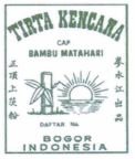 Trademark TIRTA KENCANA / CAP BAMBU MATAHARI + LOGO