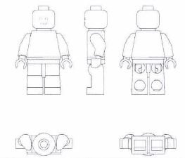 Trademark LEGO Minifigure 3D (V140)