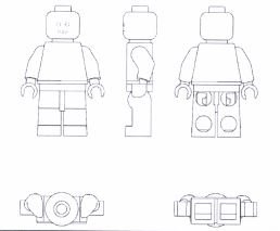 Trademark LEGO Minifigure 3D (V140)