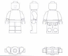 Trademark LEGO Minifigure 3D (V140)