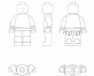 Trademark LEGO Minifigure 3D (V140)