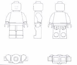 Trademark LEGO Minifigure 3D (V140)