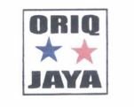 Trademark ORIQ JAYA + LOGO