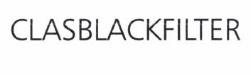 Trademark CLASBLACKFILTER