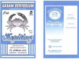 Trademark KEPITING + Lukisan