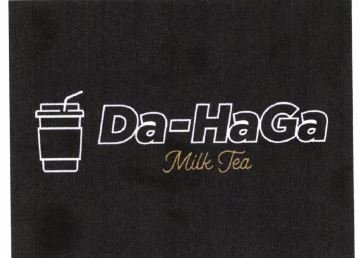 Trademark DA-HAGA + Lukisan dan Kata MiIk Tea