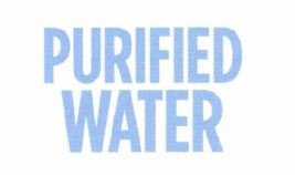 Trademark PURIFIED WATER