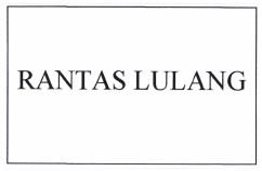 Trademark RANTAS LULANG