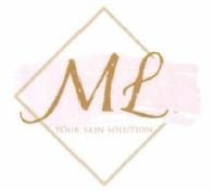 Trademark ML your skin solution + LOGO