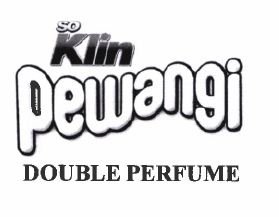 Trademark SOKLIN PEWANGI DOUBLE PERFUME dan Logo