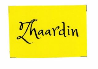 Trademark ZHAARDIN