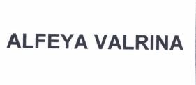 Trademark ALFEYA VALRINA