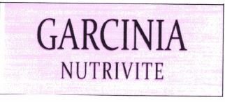 Trademark GARCINIA NUTRIVITE