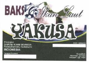 Trademark BAKSO IKAN LAUT YAKUSA + LOGO