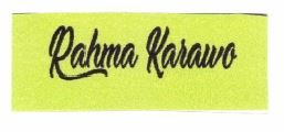 Trademark Rahma Karawo