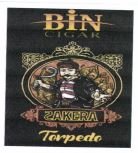 Trademark BIN CIGAR SAKERA-Torpedo+ Lukisan