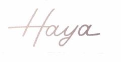 Trademark HAYA