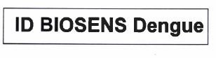 Trademark ID BIOSENS Dengue