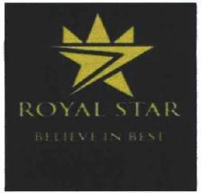 Trademark ROYAL STAR Believe in BEST + LOGO