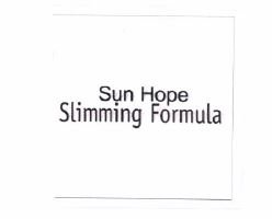 Trademark SUN HOPE SLIMMING FORMULA