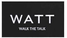 Trademark WATT WALK THE TALK