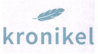 Trademark KRONIKEL + Logo