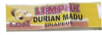 Trademark LEMPOK DURIAN MADU