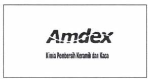 Trademark AMDEX KIMIA PEMBERSIH KERAMIK DAN KACA