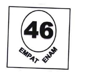 Trademark EMPAT ENAM + Logo 46